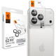 Sidabrinės spalvos kameros apsauga Apple iPhone 18 Pro / 18 Pro Max telefonui "Spigen Optik PRO Glas.TR EZ Fit 2-Pack"