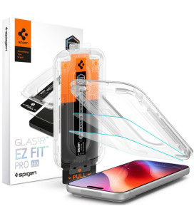 Apsauginis grūdintas stiklas Apple iPhone 16 Pro Max / 17 Pro Max / 18 Pro Max telefonui "Spigen Glas.TR EZ Fit Pro AC HD 2-Pack