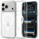 Skaidrus (baltas) dėklas Apple iPhone 17 Pro / 18 Pro telefonui "Spigen Ultra Hybrid Magsafe"