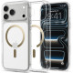 Skaidrus (auksinės spalvos) dėklas Apple iPhone 17 Pro / 18 Pro telefonui "Spigen Ultra Hybrid Magsafe"