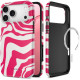 Dėklas Apple iPhone 17 Pro / 18 Pro telefonui "Tech-Protect Lamano Magsafe Flamingo Bloom"