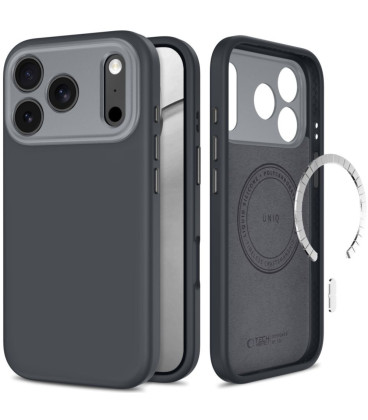 Pilkas dėklas Apple iPhone 17 Pro / 18 Pro telefonui "Tech-Protect Uniq Magsafe CC"