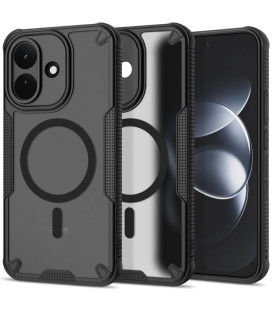 Matinis juodas dėklas Xiaomi Redmi Note 17 Pro 5G telefonui "Tech-Protect Rugged Shield Magsafe"