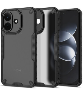 Matinis juodas dėklas Xiaomi Redmi Note 17 Pro 5G telefonui "Tech-Protect Rugged Shield"
