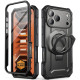 Juodas dėklas Apple iPhone 17 Pro Max / 18 Pro Max telefonui "Supcase Grip Pro MAG Magsafe"