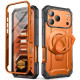 Oranžinis dėklas Apple iPhone 17 Pro / 18 Pro telefonui "Supcase Grip Pro MAG Magsafe"