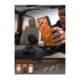 Oranžinis dėklas Apple iPhone 17 Pro / 18 Pro telefonui "Supcase Grip Pro MAG Magsafe"