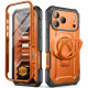 Oranžinis dėklas Apple iPhone 17 Pro Max / 18 Pro Max telefonui "Supcase Grip Pro MAG Magsafe"