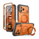 Oranžinis dėklas Apple iPhone 17 Pro Max / 18 Pro Max telefonui "Supcase Grip Pro MAG Magsafe"