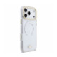 Skaidrus dėklas Apple iPhone 18 Pro Max telefonui "Lacoste PC/TPU Frosted Finish Gold Logo MagSafe Case"