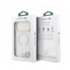 Skaidrus dėklas Apple iPhone 18 Pro Max telefonui "Lacoste PC/TPU Frosted Finish Gold Logo MagSafe Case"