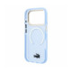 Mėlynas dėklas Apple iPhone 18 Pro Max telefonui "Lacoste PC/TPU Frosted Finish Gold Logo MagSafe Case"