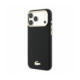 Juodas dėklas Apple iPhone 18 Pro telefonui "Lacoste PU Leather Champs Elysees Gold Logo MagSafe Case"