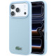 Mėlynas dėklas Apple iPhone 18 Pro telefonui "Lacoste PVC Iconic Petit Pique Metal Logo MagSafe Case"
