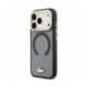 Juodas dėklas Apple iPhone 18 Pro telefonui "Lacoste PC/TPU Frosted Finish Gold Logo MagSafe Case"