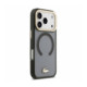 Juodas dėklas Apple iPhone 18 Pro telefonui "Lacoste PC/TPU Frosted Finish Gold Logo MagSafe Case"