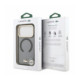 Juodas dėklas Apple iPhone 18 Pro telefonui "Lacoste PC/TPU Frosted Finish Gold Logo MagSafe Case"