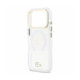 Skaidrus dėklas Apple iPhone 18 Pro telefonui "Lacoste PC/TPU Frosted Finish Gold Logo MagSafe Case"