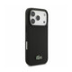 Juodas dėklas Apple iPhone 18 Pro telefonui "Lacoste PVC Iconic Petit Pique Metal Logo MagSafe Case"
