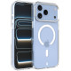 Skaidrus (Sidabrinės spalvos) dėklas Apple iPhone 17 Pro Max / 18 Pro Max telefonui "Tactical MagForce 2.0 Cover"