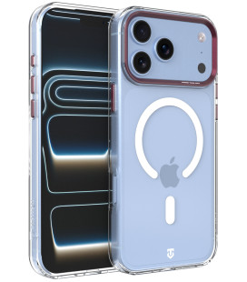 Skaidrus (Raudonas) dėklas Apple iPhone 17 Pro Max / 18 Pro Max telefonui "Tactical MagForce 2.0 Cover"
