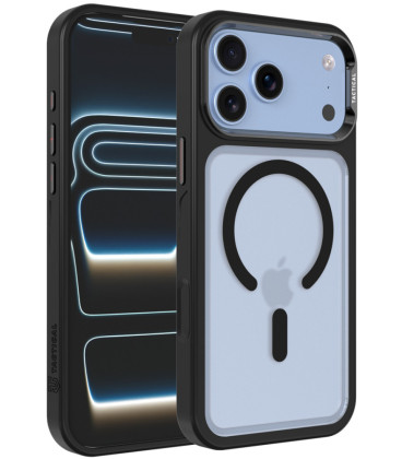 Juodas / skaidrus dėklas Apple iPhone 17 Pro Max / 18 Pro Max telefonui "Tactical MagForce Hyperstealth 3.0 Cover"