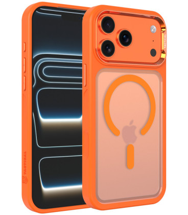 Oranžinis / skaidrus dėklas Apple iPhone 17 Pro Max / 18 Pro Max telefonui "Tactical MagForce Hyperstealth 3.0 Cover"