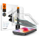 (Privacy) Apsauginis grūdintas stiklas Apple iPhone Duo telefonui "Spigen Glas.TR EZ Fit Pro HD AC 2-Pack"