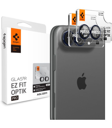 (Night Sky) kameros apsauga Apple iPhone Duo telefonui "Spigen Optik PRO Glas.TR EZ Fit 2-Pack"