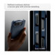 Mėlynas (Metal Slate) dėklas Apple iPhone Duo telefonui "Spigen Tough Armor Magsafe"