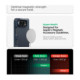 Mėlynas (Metal Slate) dėklas Apple iPhone Duo telefonui "Spigen Tough Armor Magsafe"