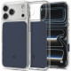 Matinis mėlynas / skaidrus dėklas Apple iPhone 17 Pro / 18 Pro telefonui "Spigen Ultra Hybrid T Magsafe"