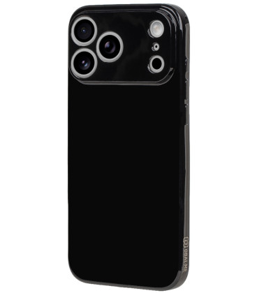Juodas dėklas Apple iPhone 18 Pro Max telefonui "OBAL:ME Glossy Cover"