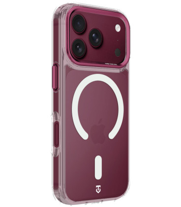 Skaidrus (Raudonas) dėklas Apple iPhone 17 Pro / 18 Pro telefonui "Tactical MagForce 2.0 Cover"
