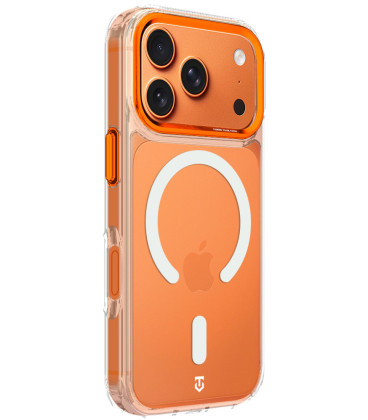 Skaidrus (Oranžinis) dėklas Apple iPhone 17 Pro / 18 Pro telefonui "Tactical MagForce 2.0 Cover"