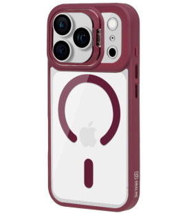 Raudonas / skaidrus dėklas Apple iPhone 17 Pro / 18 Pro telefonui "OBAL:ME MagNetix Versa Cover"