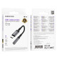 Pilkas audio adapteris USB-C - 3.5mm (DAC) "Borofone BV24 Graceful"