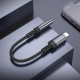 Pilkas audio adapteris Lightining - 3.5mm "Borofone BV24 Graceful"