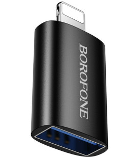Juodas adapteris USB - Lightining"Borofone BV26"