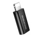 Juodas adapteris Type-C - Lightining "Borofone BV26A"