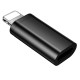 Juodas adapteris Type-C - Lightining "Borofone BV26A"