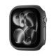 Juodas dėklas Apple Watch 12 (42 mm) laikrodžiui "Spigen Thin Fit"