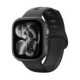 Juodas dėklas Apple Watch 12 (42 mm) laikrodžiui "Spigen Thin Fit"