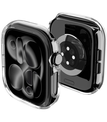 Skaidrus dėklas Apple Watch 12 (46 mm) laikrodžiui "Spigen Thin Fit"