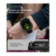 Matinis juodas dėklas Apple Watch 12 (42 mm) laikrodžiui "Spigen Rugged Armor"