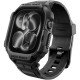 Matinis juodas dėklas - apyrankė Apple Watch 12 (42 mm) laikrodžiui "Spigen Rugged Armor Pro"