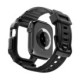Matinis juodas dėklas - apyrankė Apple Watch 12 (42 mm) laikrodžiui "Spigen Rugged Armor Pro"