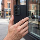 Matinis juodas dėklas Samsung Galaxy A57 telefonui "Matt 2.0"