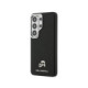 Juodas dėklas Samsung Galaxy S26 Ultra telefonui "Karl Lagerfeld Grained PU Leather K&CH Heads Magnetic Case"