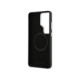 Juodas dėklas Samsung Galaxy S26 Ultra telefonui "Karl Lagerfeld Grained PU Leather K&CH Heads Magnetic Case"